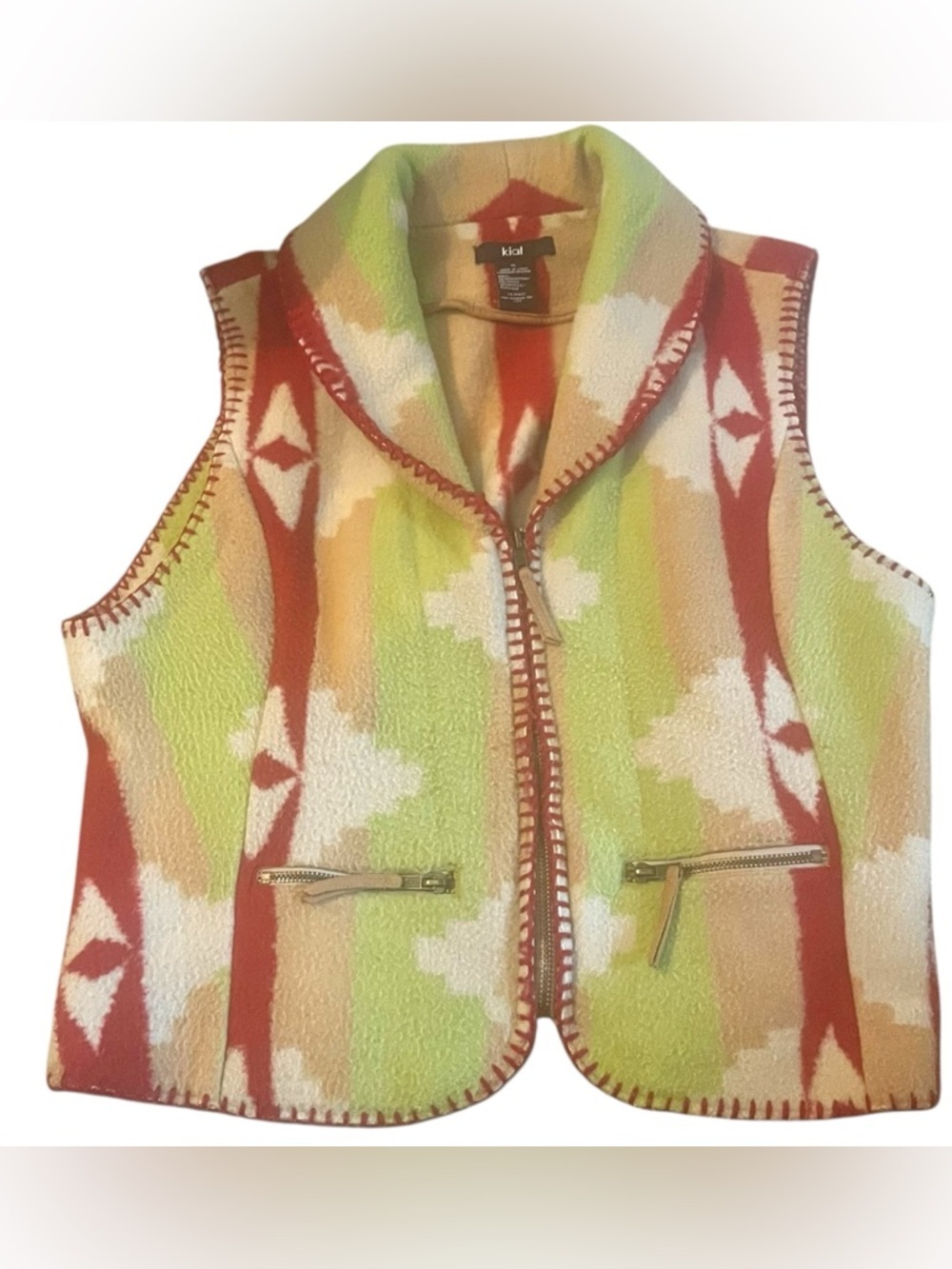 DONATED Kial Aztec fleece vest